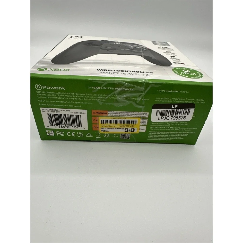 PowerA Wired Controller for Xbox Series X|S - Black (Open Box)